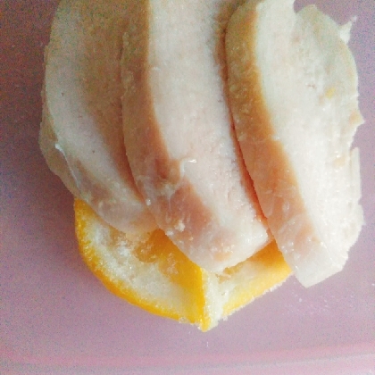 鶏ハムのレモンオイルソース