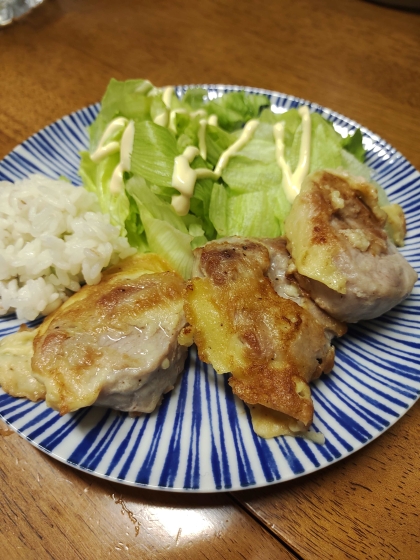 豚こまのピカタ風