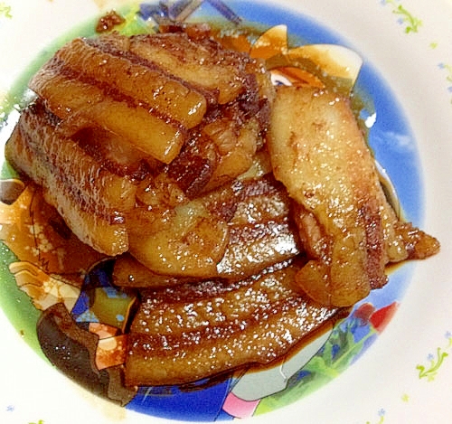 フライパンで作る豚バラ焼き肉用の角煮風 レシピ 作り方 By まぁ2510 楽天レシピ