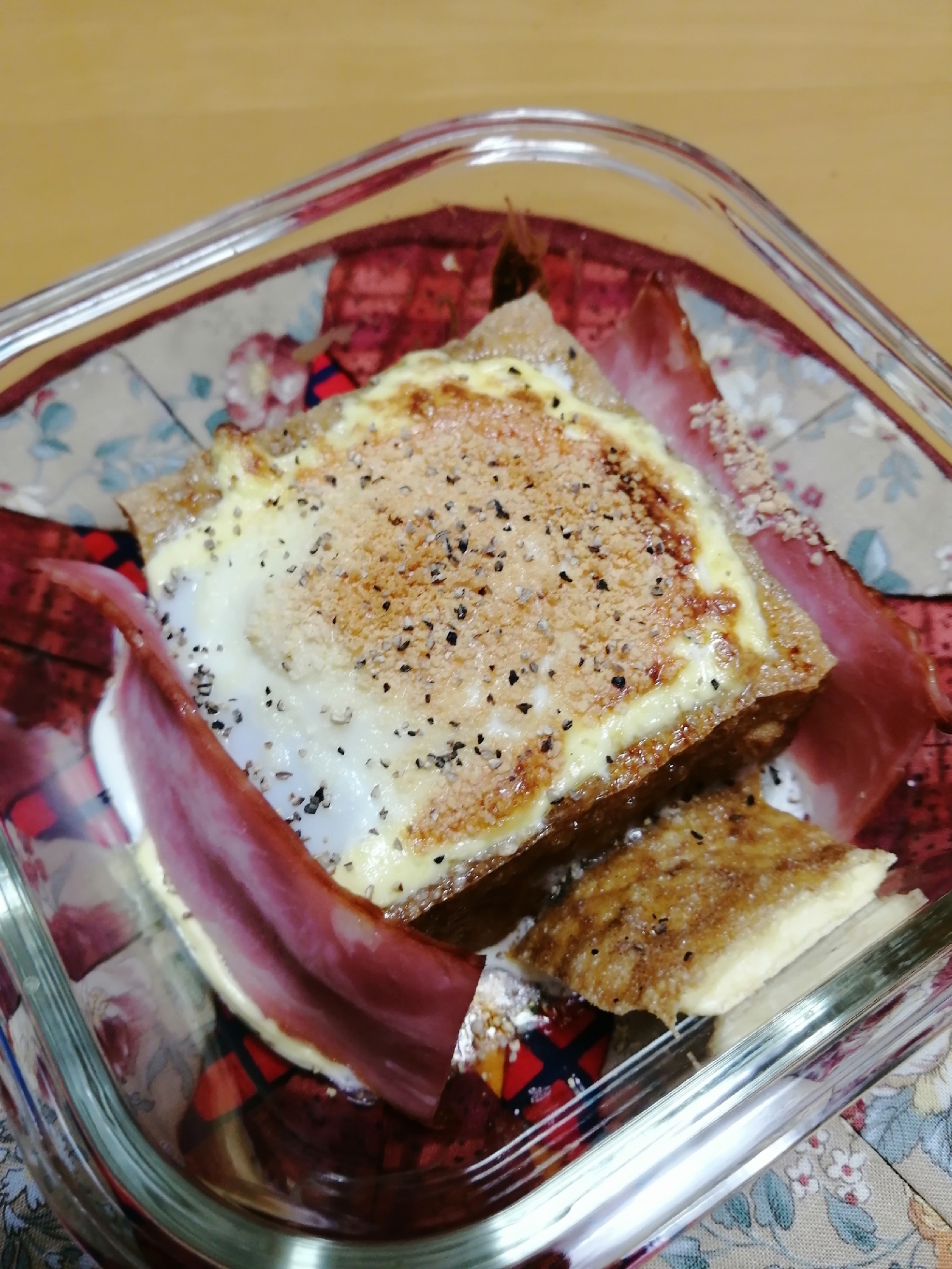 厚揚げの卵マヨチーズ焼き