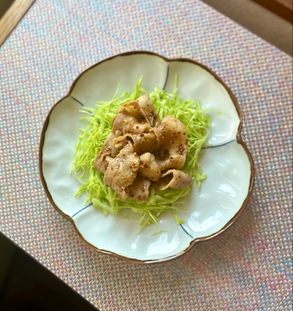 まな板なし５分！豚こまのウスターソース炒め♪