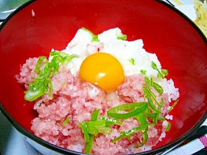 ウマ簡単(/・ω・)/☆ネギトロと長芋のトロトロ丼