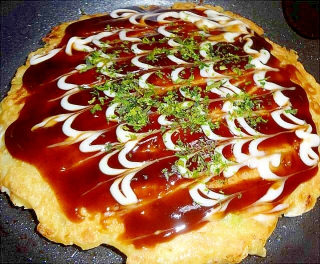 ボリュームたっぷりモダン焼き お好み焼き レシピ 作り方 By デラみーやん 楽天レシピ ボリュームたっぷりモダン焼き お好み焼き レシピ 作り方 By デラみーやん 楽天レシピ