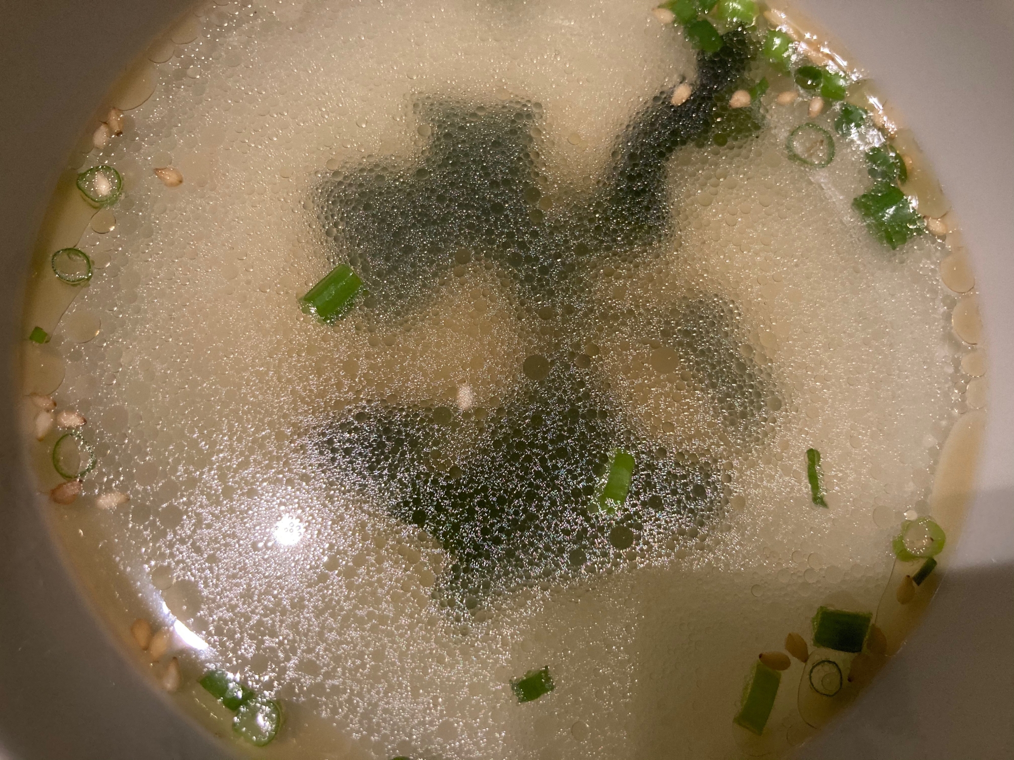 わかめのピリ辛スープ