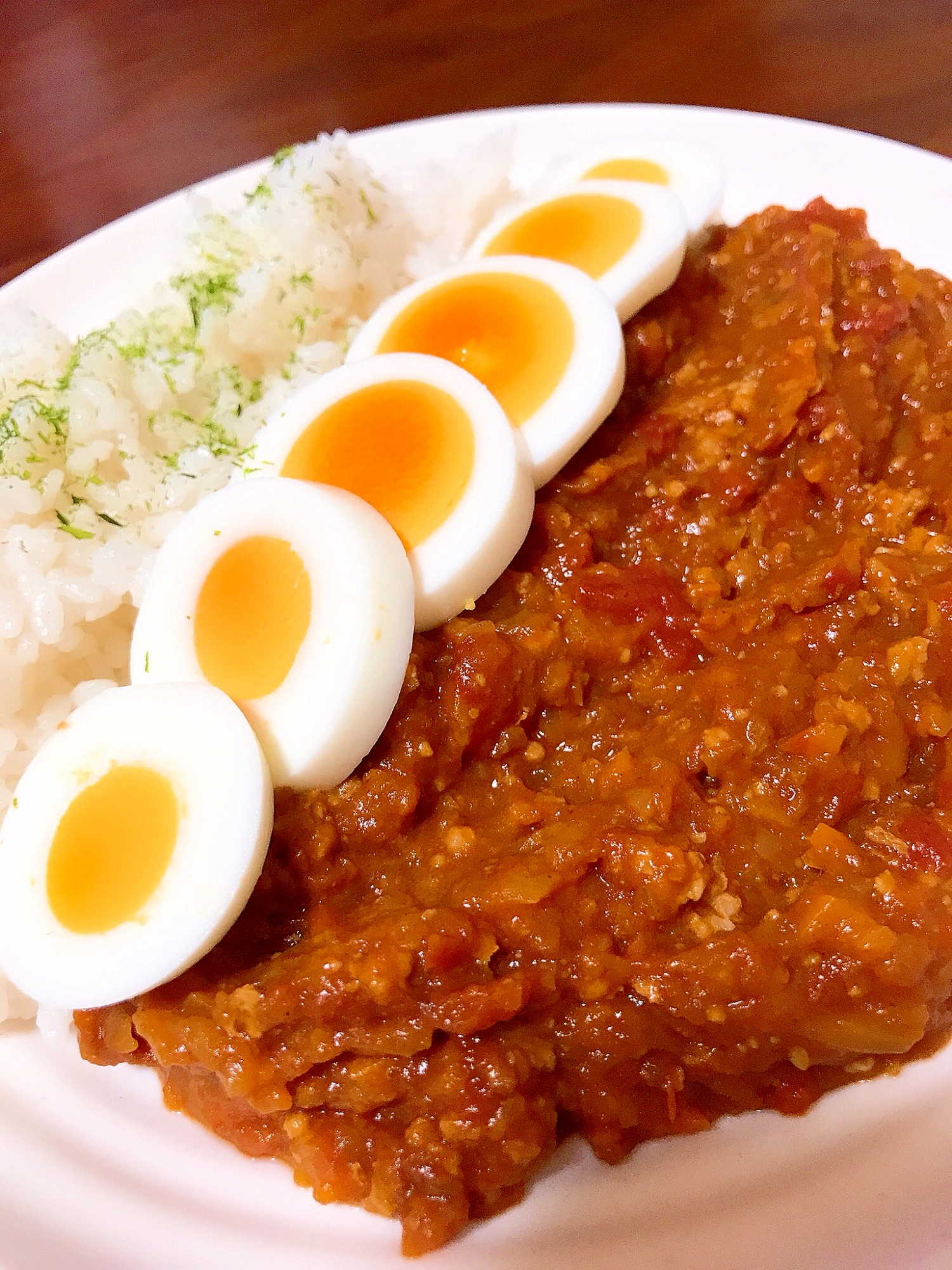 ★ホットクックレシピ★余り物野菜の無水キーマカレー