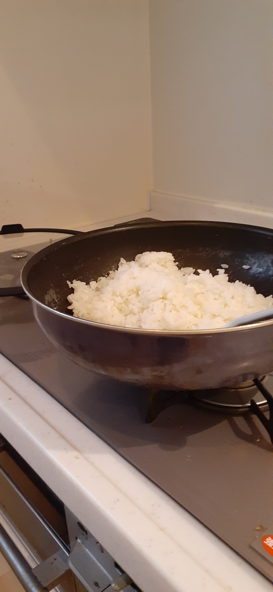 フライパンで炊飯