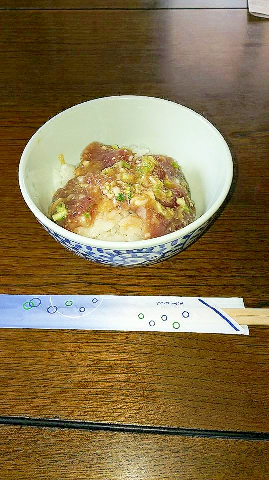残り物とは思えない 『カツオの漬け丼』