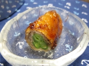 お弁当おかず 甘辛味の薄切り豚ロース隠元巻き焼き レシピ 作り方 By Cappuccio1124 楽天レシピ