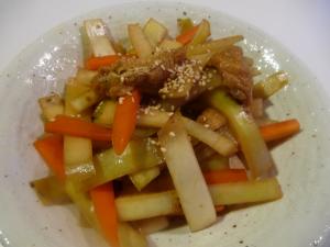 大根の皮で☆ほっとするきんぴら