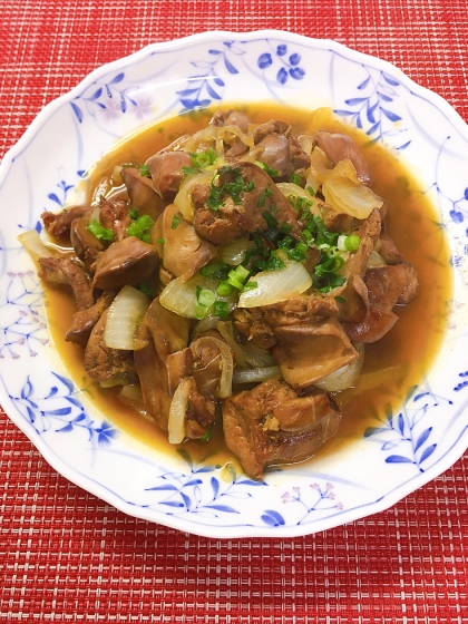 お酒のあてに！鳥レバーの甘辛煮