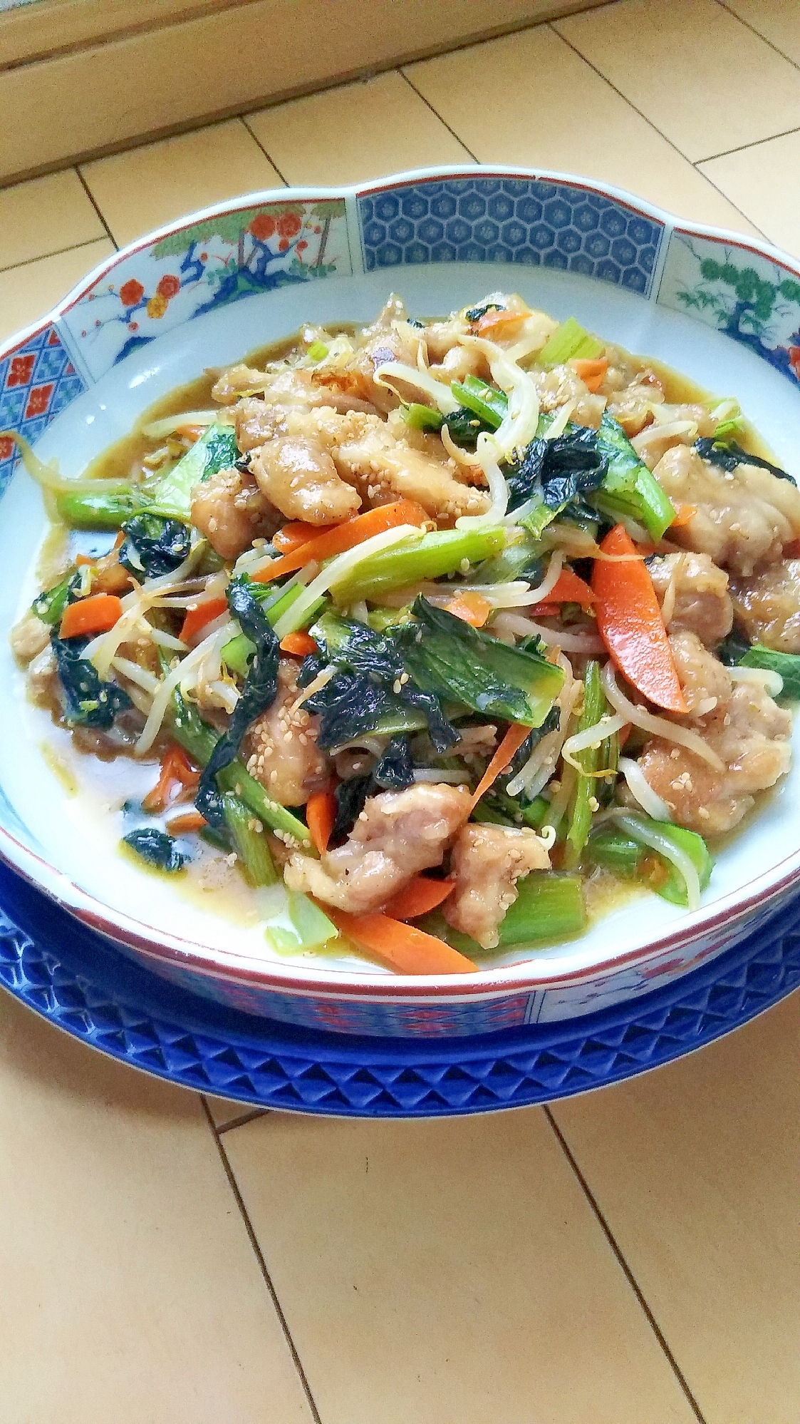 【大皿料理】鶏肉のナムル炒め