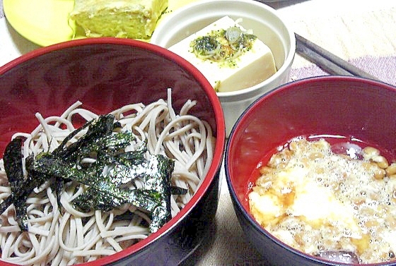 おろし納豆蕎麦