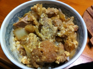 あまりモノでかつ丼