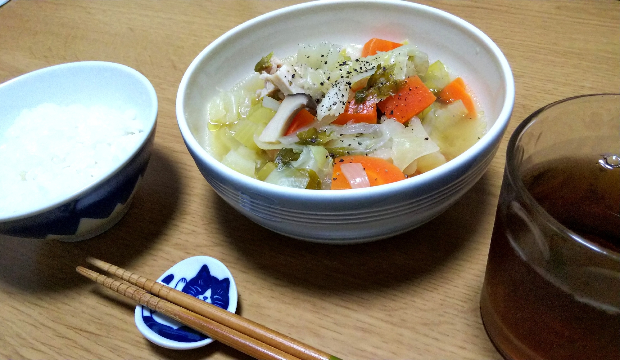 炊飯器で！簡単ヘルシーチキンスープ！