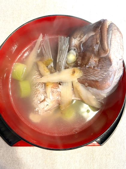 絶品☆鷹の羽鯛とごぼうのアラ汁