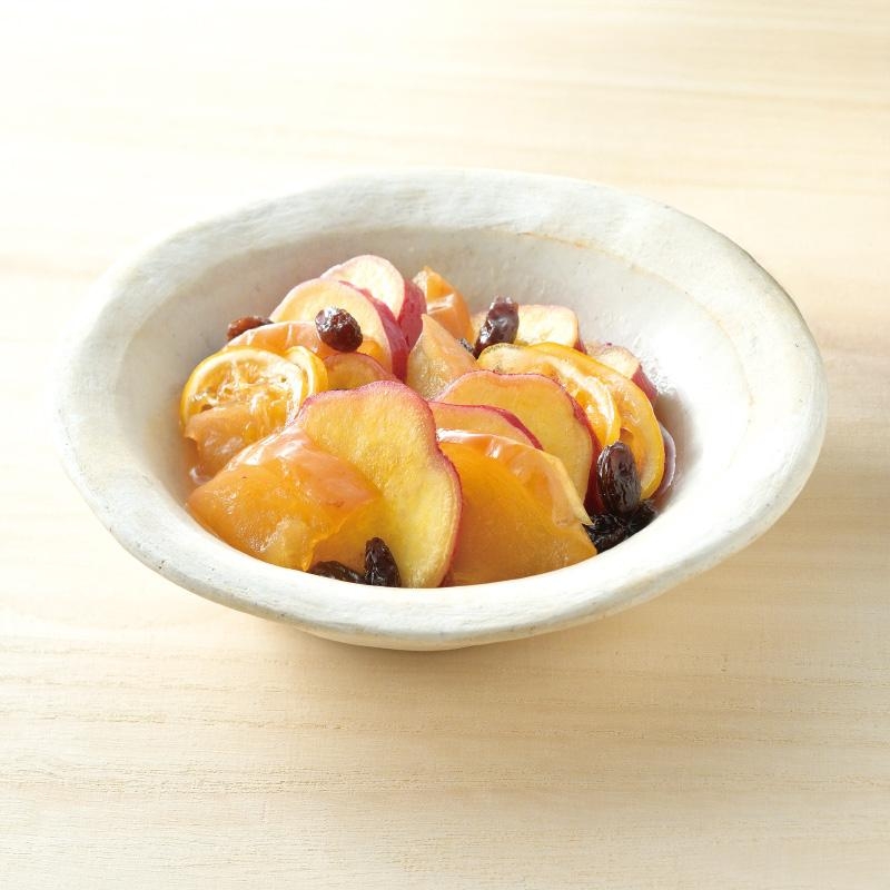 さつまいもとりんごのおいしい酢煮