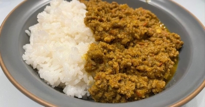 ナスと豚ひきのキーマカレー♪