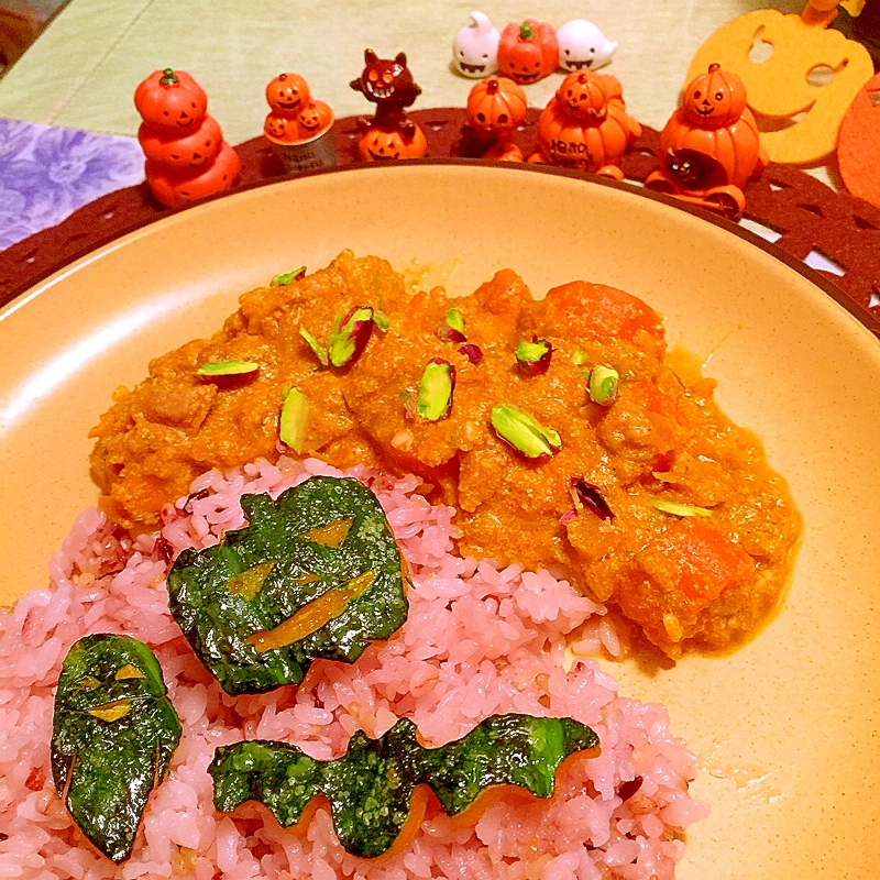 南瓜たっぷり！皮まで美味しいヨーグルトチキンカレー