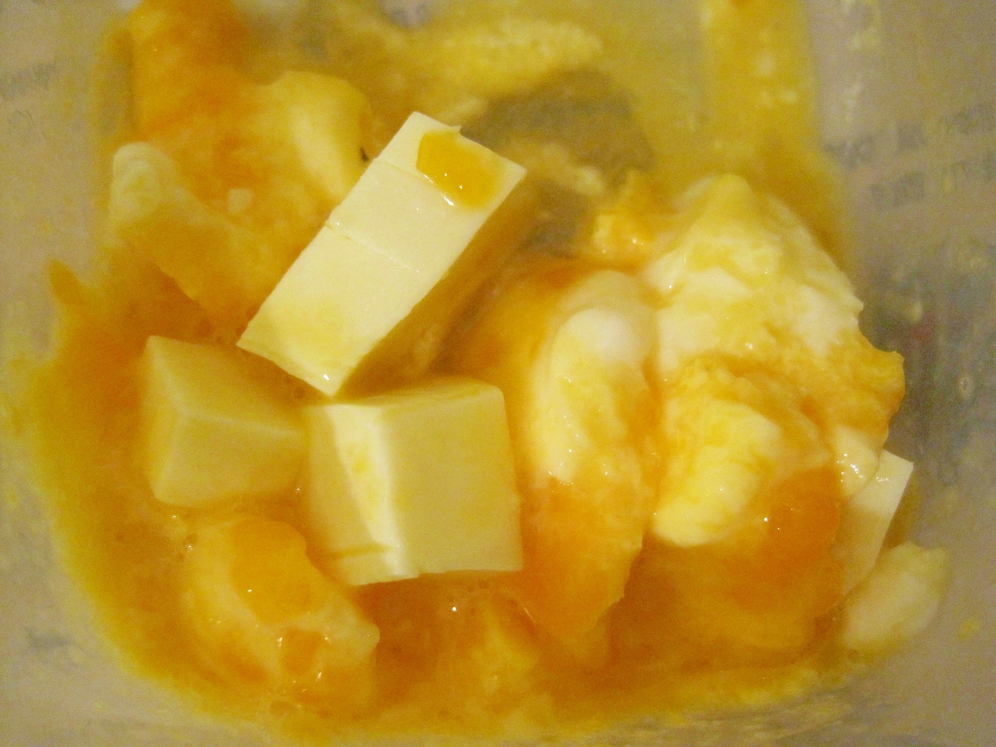 プロセスチーズのスクランブルエッグ