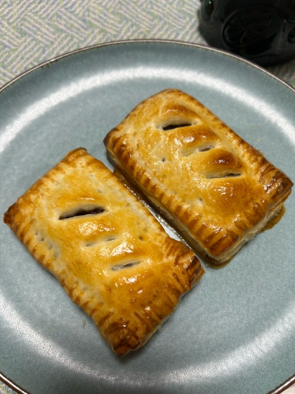 自家製あんこで作ったあんこパイ、皆んな喜んで食べてくれました、レシピありがとうございます♪