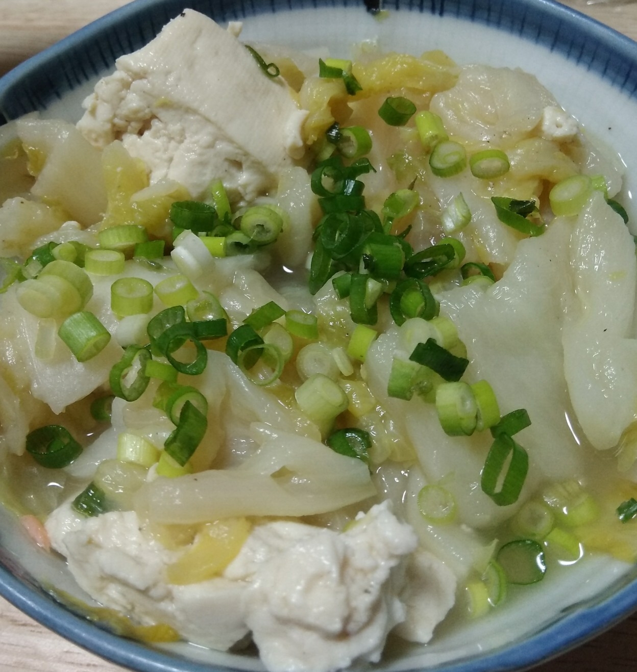 豆腐と白菜の出汁煮