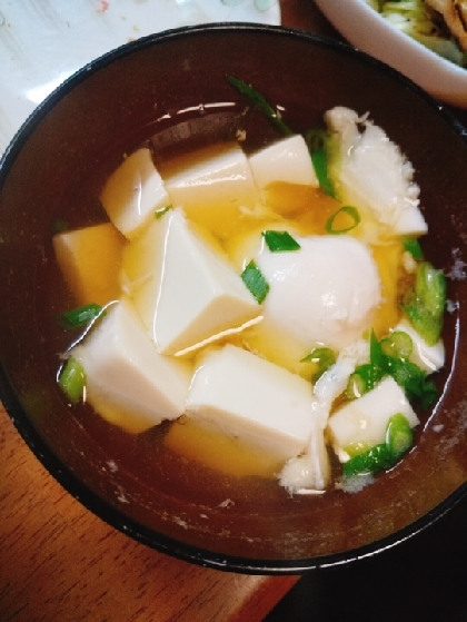 豆腐とえのきの中華スープ