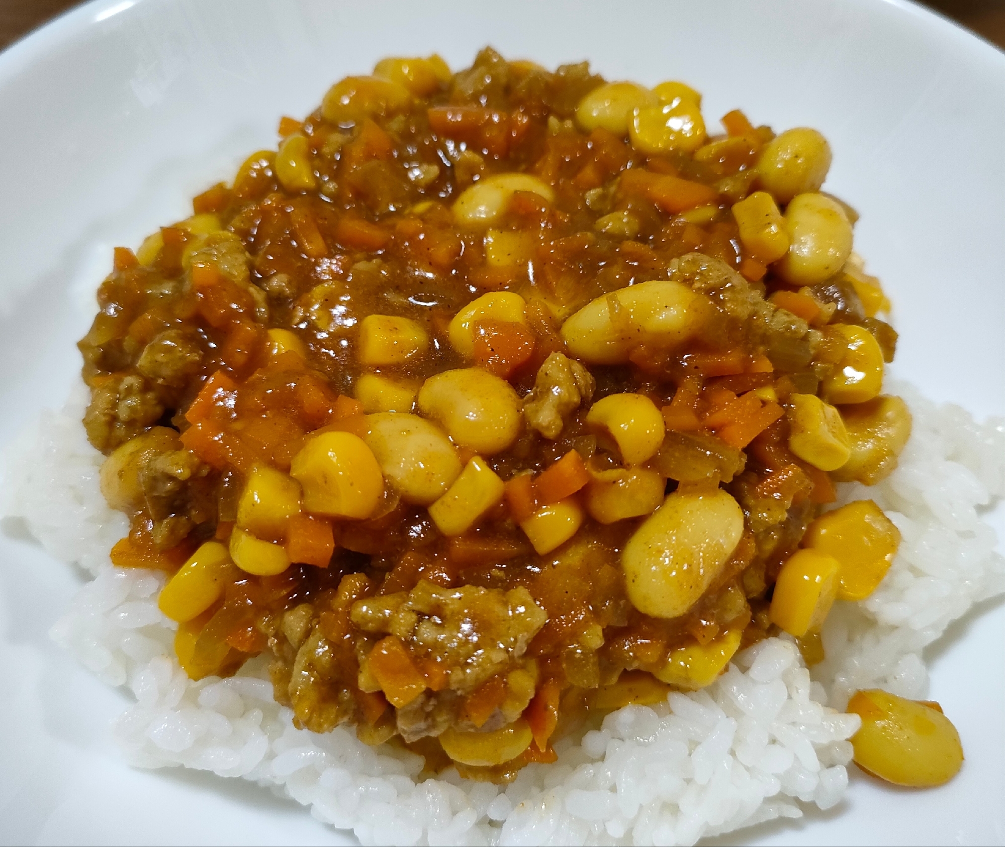 とうもろこしのキーマカレー