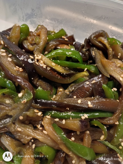 主人が、いくらでも食べれると絶賛のナス・ピーマン
