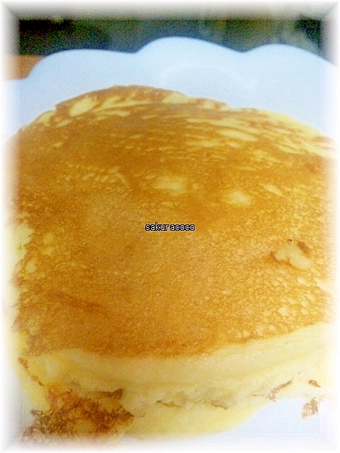 ヨーグルトのパンケーキ ベーキングパウダー無くても レシピ 作り方 By ゆるる 楽天レシピ