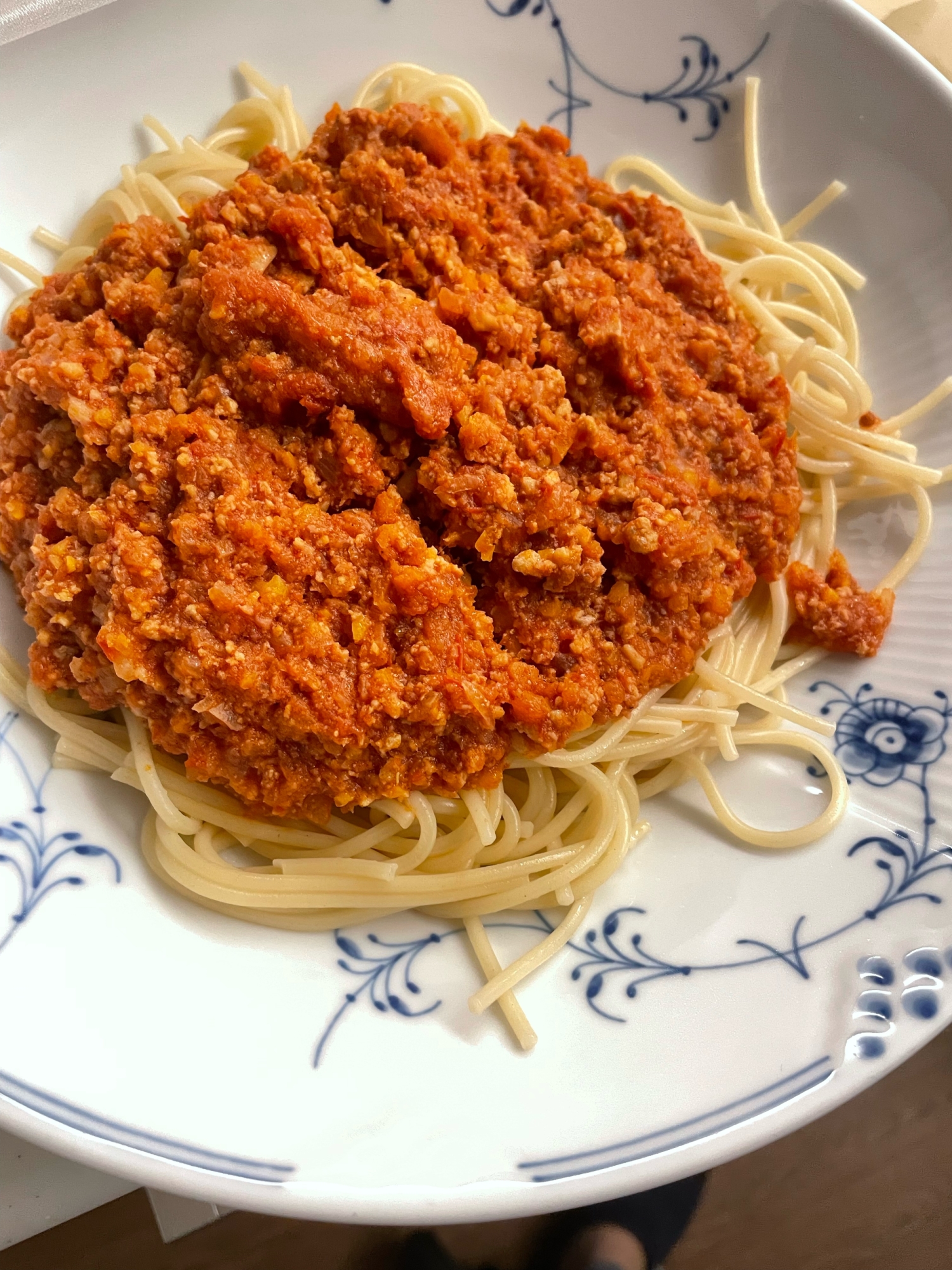 野菜たっぷり！栄養満点ミートソース スパゲティ⭐