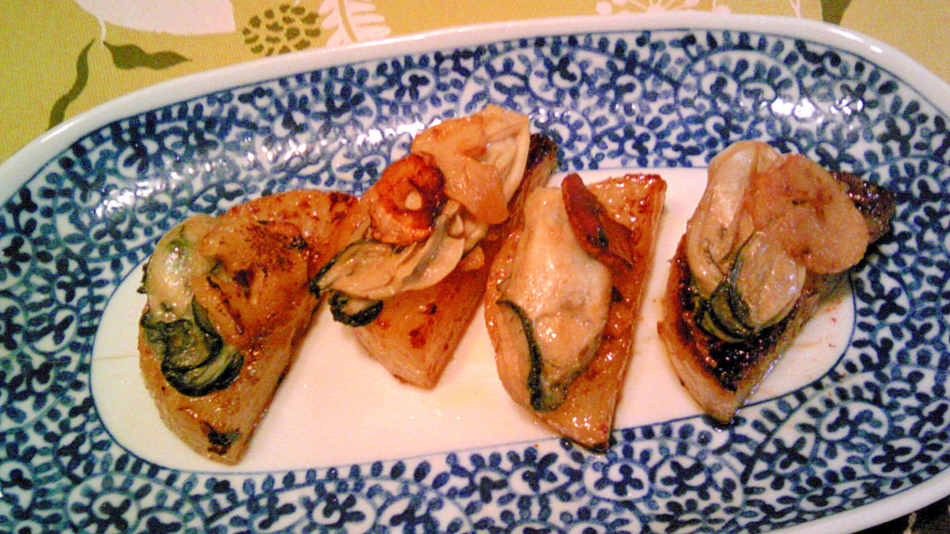 大根・牡蠣のガーリックソテー