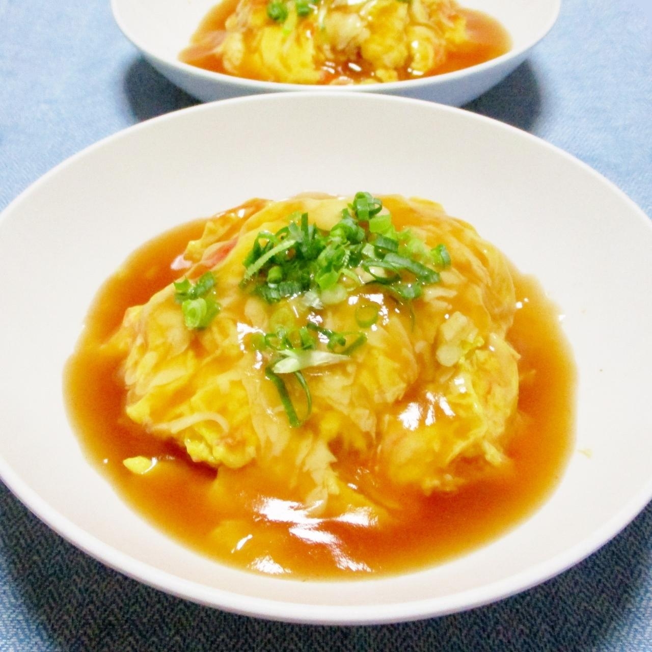 美味しいとこどり！オムライス天津飯