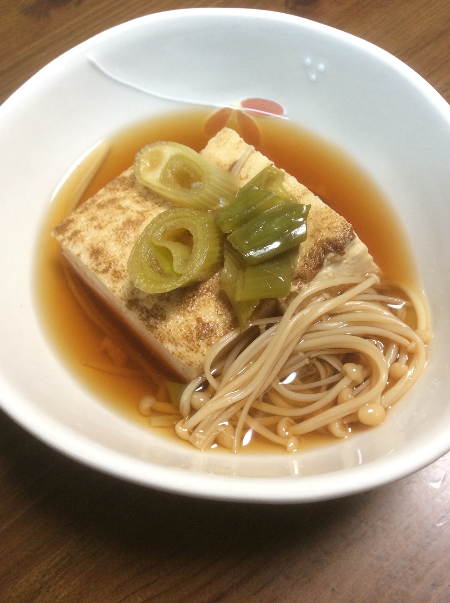 すき焼き風☆焼き豆腐と長ネギとえのき煮