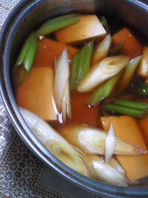 受験生のお夜食に・・・お豆腐のあんかけ鍋