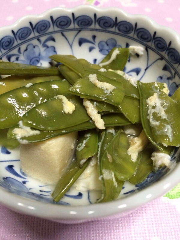 《高野豆腐、えんどう》