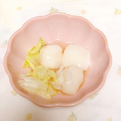 レンジで柔らか♡お餅♡おすまし雑煮