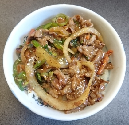 ピリ辛豚肉と玉ねぎ炒め