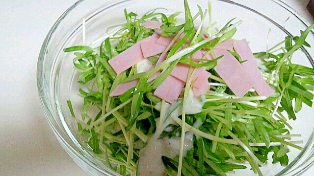 空芯菜のサラダ〜ヨーグルトドレッシング〜