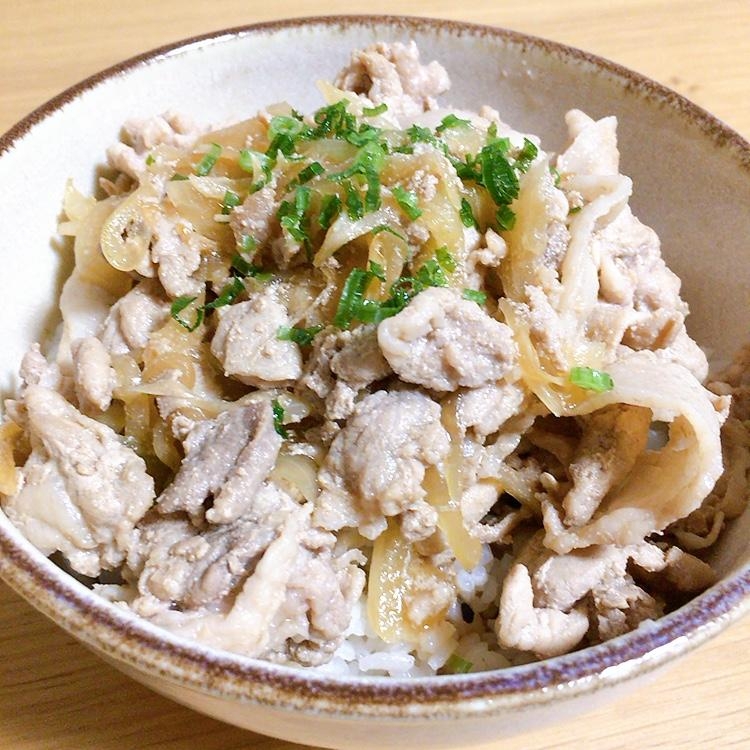 夏に食べたい！さっぱりポン酢豚丼★*。