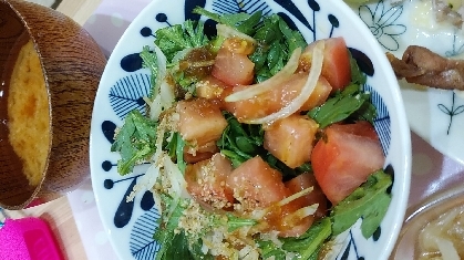 生春菊だと香りが強すぎず食べやすいですね！おいしかったです！ごちそうさま☆