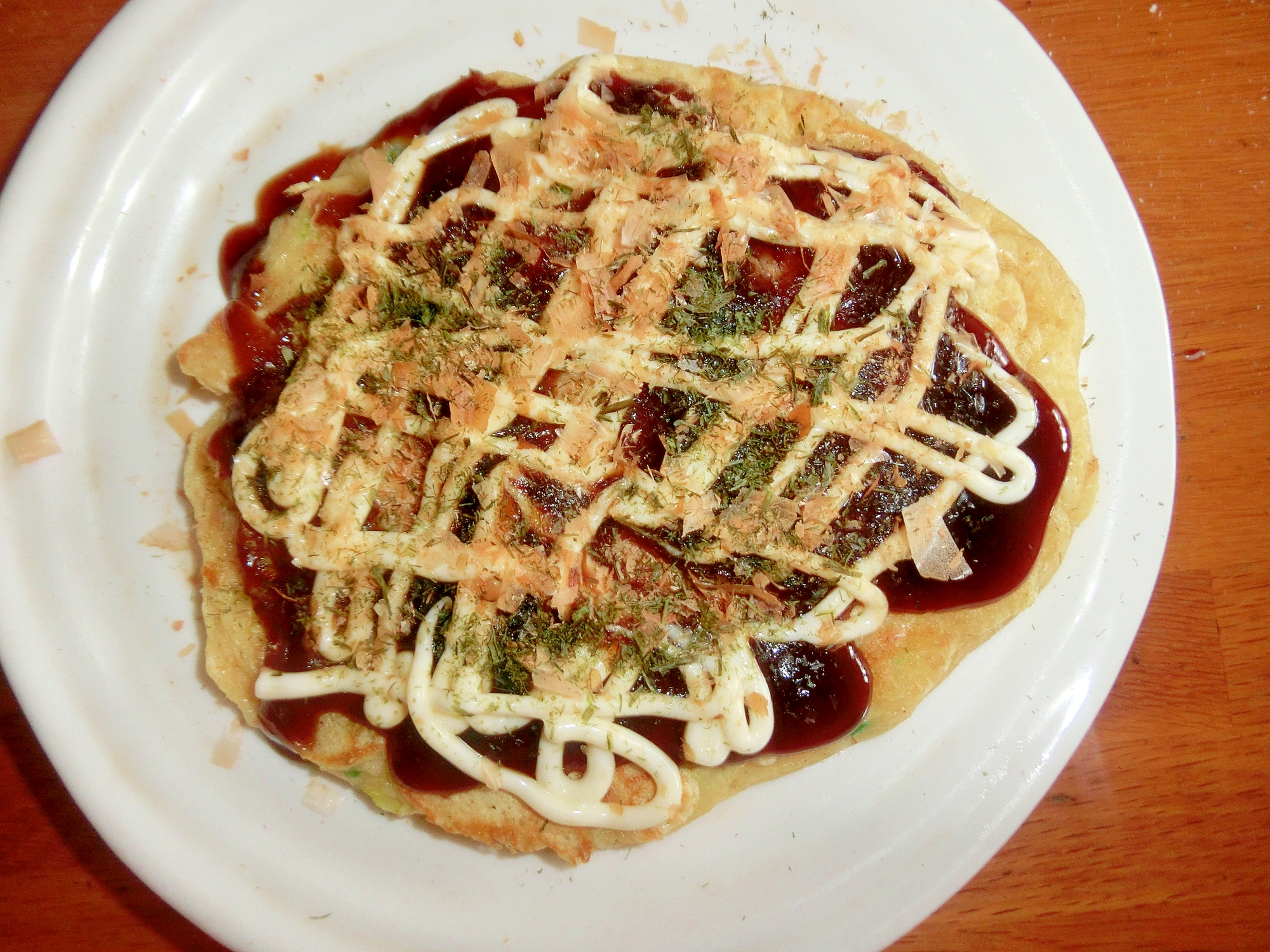 レタスのお好み焼き
