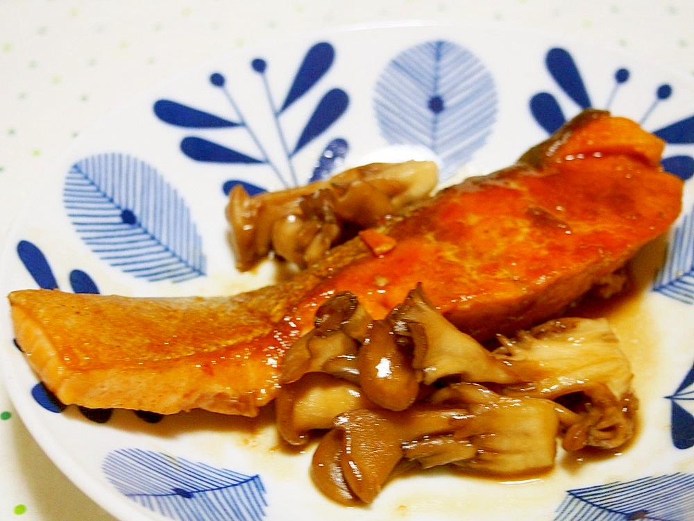 鮭と舞茸のバターポン酢焼き♪簡単で美味！