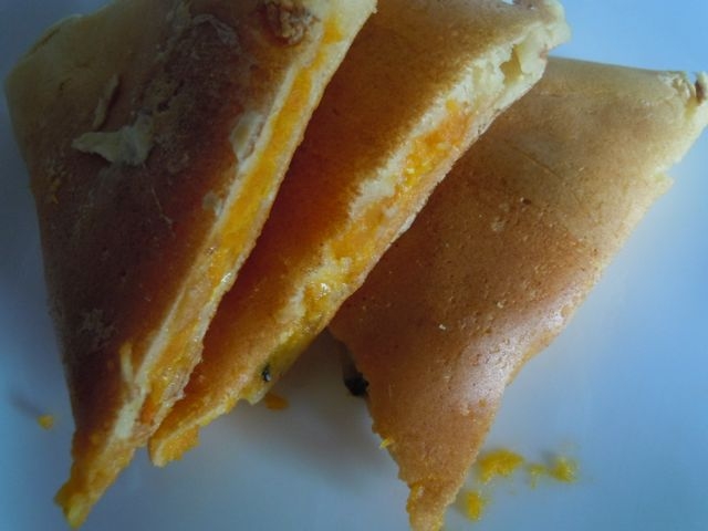 大豆粉でカボチャサンドパンケーキ