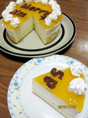 オレンジムースケーキ　（我が家の味）