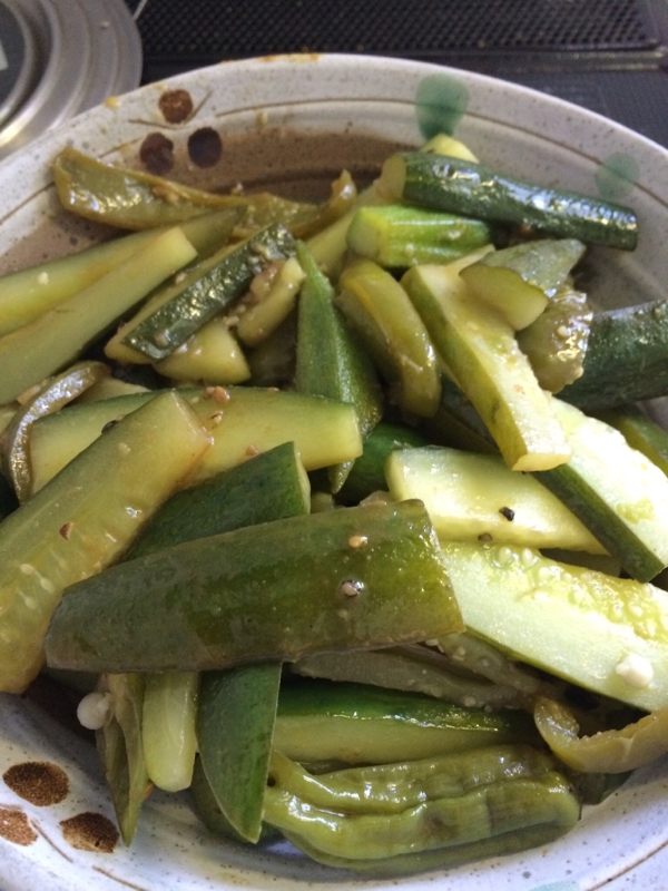 きゅうりとオクラのお酢炒め レシピ 作り方 By けけり 楽天レシピ