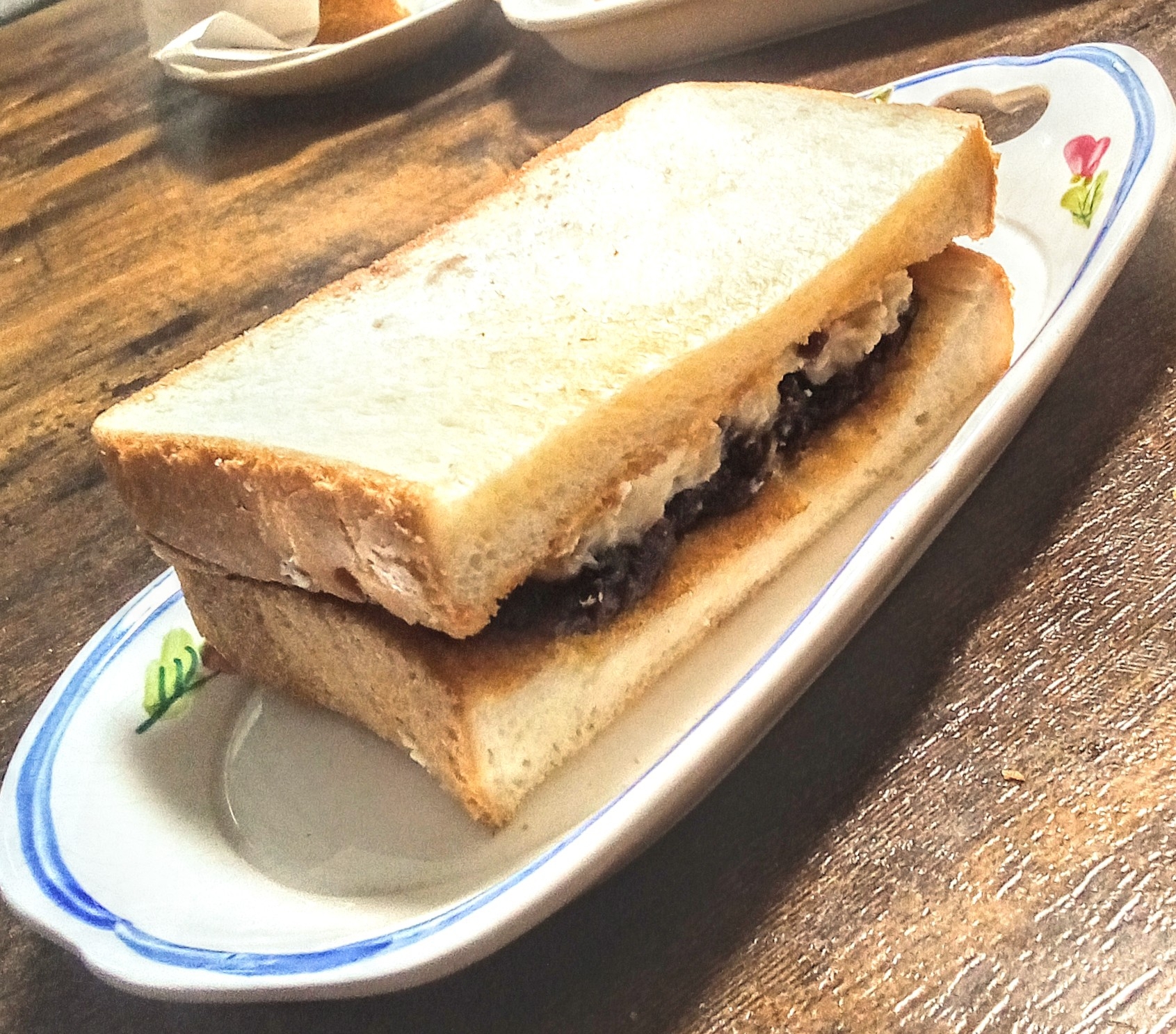 あんことクリームチーズDeホットサンド