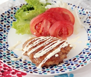 豚こま切れ肉で照り焼きステーキ風