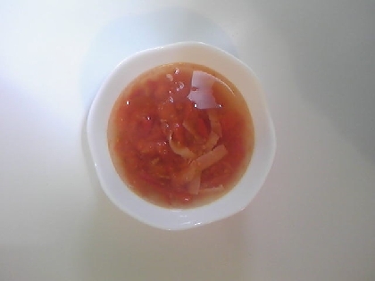 鶏ハムトマトスープ