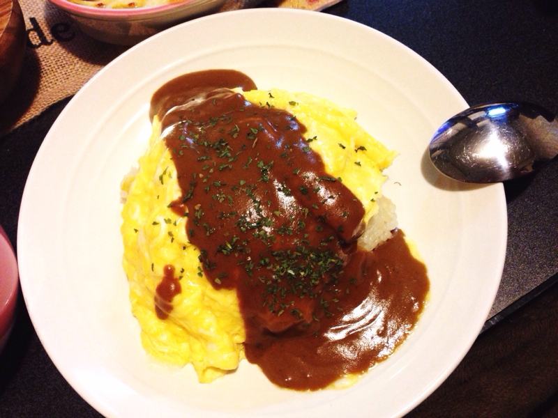 ふわとろ！クリームカレーオムライス♡