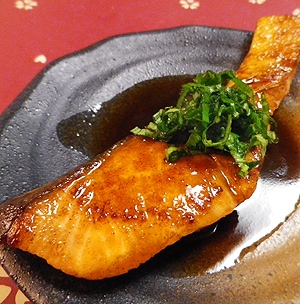 生鮭のバタポン焼き